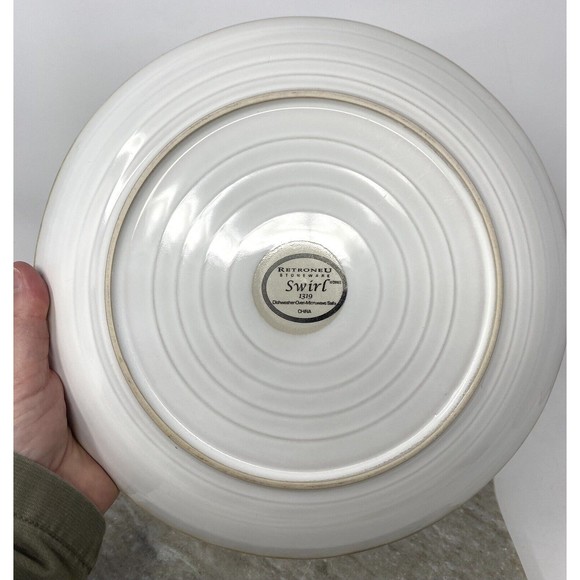 Retroneu Stoneware Swirl Dinner Plate 10.75" 1319 - Picture 4 of 5